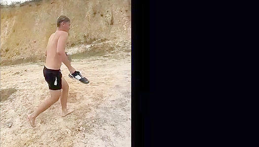 Eduardo Weeks Flexes His Muscles Outdoors for Eastboys