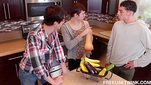 Dakota Lovell Gets Fucked by Two Hung Dudes in Wild Threesome