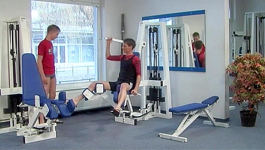 Pretty Patrik Dorsy & Bud Fraser Flex Their Muscles for a Hot Workout Session