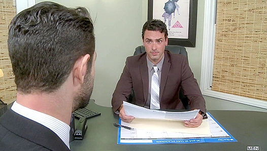 Jacked Ryan Driller Fucks Dean Monroe in The Gay Office