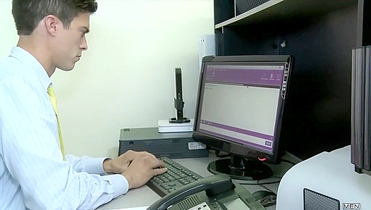 Kinky Condom Action - Kirk Cummings & Mike Martin's Secret Office Rendezvous