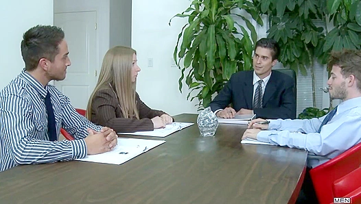 Bryce Star Rides Mike Martin's Hard Cock in The Gay Office