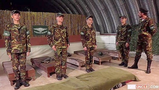 Joris Leonard's Gay Army Adventures - Hot Three-Way Action with Uriel Simon & More!