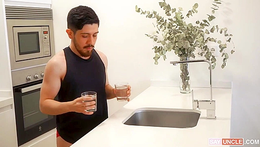 Stepdad Jax Thirio Lets Stepson David Blue Destroy His Ass - Forbidden Familial Fun