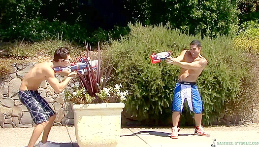 Johnny Torque Pounds Samuel O'Toole On Set - Hard Fun!