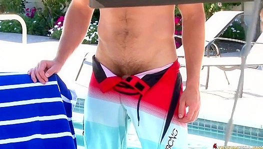 Trystan Bull's Perfect Outdoor Tease - A Gay Visual Treat
