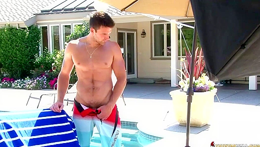 Trystan Bull's Perfect Outdoor Tease - A Gay Visual Treat