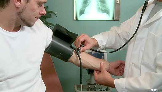 Devin Adams and AJ Monroe - Medical Exam Turns into Hot Dick Action at School