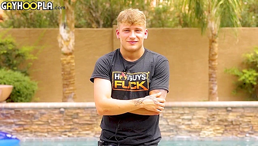 James Connors Dishes Sexy Poolside Interview and Seductive Preening - GayHoopla
