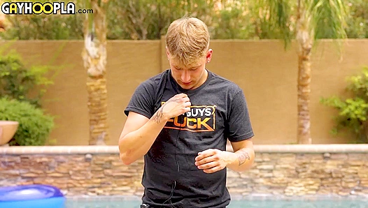 James Connors Dishes Sexy Poolside Interview and Seductive Preening - GayHoopla