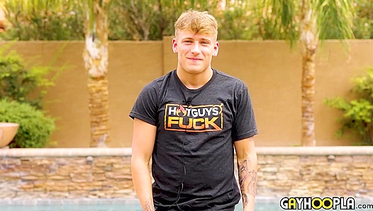 James Connors Dishes Sexy Poolside Interview and Seductive Preening - GayHoopla