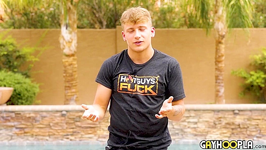 James Connors Dishes Sexy Poolside Interview and Seductive Preening - GayHoopla