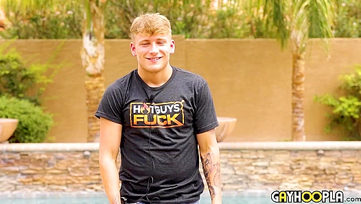 James Connors Dishes Sexy Poolside Interview and Seductive Preening - GayHoopla