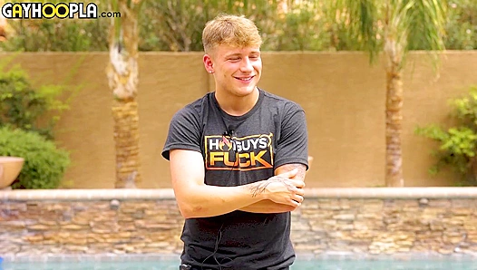 James Connors Dishes Sexy Poolside Interview and Seductive Preening - GayHoopla