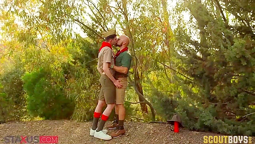 Adam Snow's Wild Woods Anal Adventure with Friends - Gay XXX