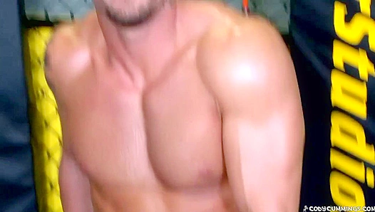 Cody Cummings Strokes to Two Hot Dudes Fucking
