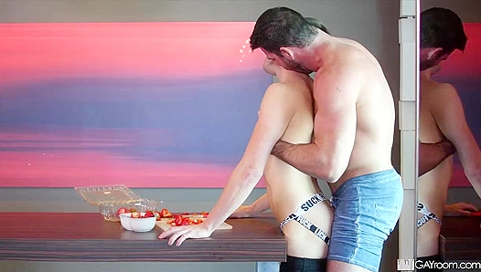 Billy Santoro Pounds Luke Hard in the Kitchen - Man Royale