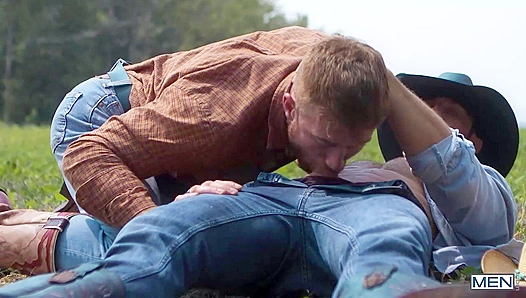 Cowboys Olivier & Dom Fuck Wild in Nature