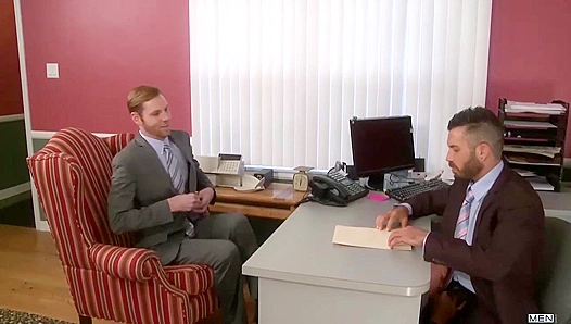 Office Oral Escalation - Damien Stone & Cavin Knight's Forbidden Desires