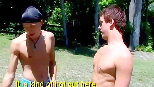 Anthony & Aaron Tease Each Other Before Sunlit Sex - Lollipop Twinks