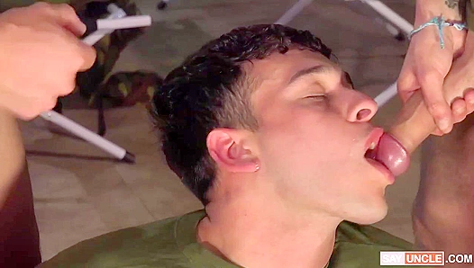 Jake Lotti's Hot Threesome - True Gape & Intense Orgasms - MilitaryDick