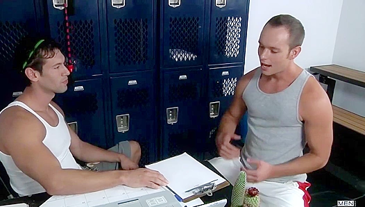 Devin Adams and Alexander Garrett Get Wild with Huge Dicks at School