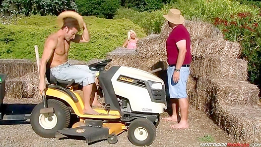 Kevin Crows Fucks Brittany Amber's Pussy in Hot Neighbor Action