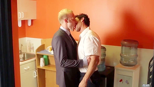 Alexander Garrett Takes It Hard from Cal Parker in The Gay Office Anal Adventure