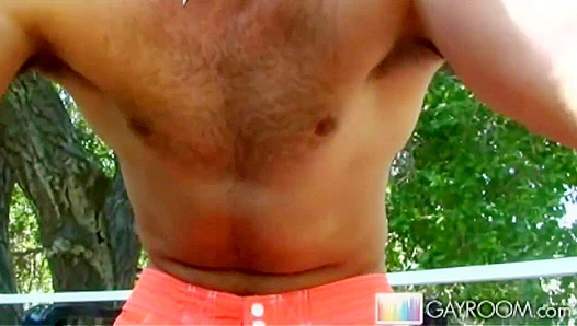 Gianni Luca's Juicy Outdoor Masturbation Session