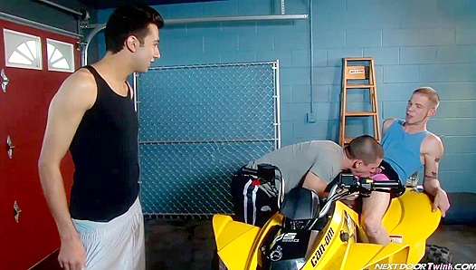 Nextdoor Twinks - Anthony Romero and His Buds Fuck Happily