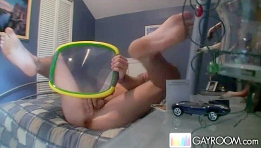 Alex Foster Exploring Strange Toys in Solo Bliss -  Gay XXX