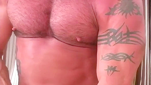 Musclebound Dave Stone Flexes His Hard Dick - Hot Dudes Over 30