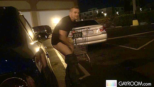 Intense Teasing in the Parking Lot - Hot Guys Get Wild -  Gay XXX