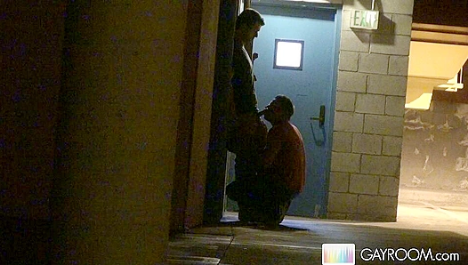 Sloppy Public Blowjob - Passionate Action at  Gay XXX