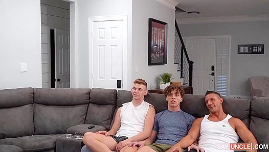 Jax Thirio Passionately Fucks His Stepson on the Couch - Forbidden Desire