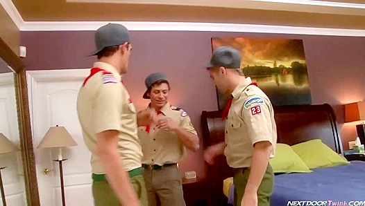 Adam Wirthmore, Julian Smiles, and Jay Kohl Fuck Hot Next-Door Twinks