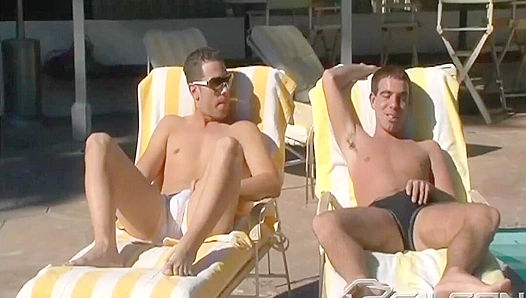Horny AssFuck by the Pool - Danny Parker & Kevin Cavallie - Falcon Studios