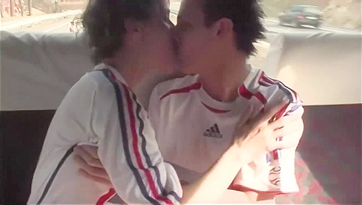 Soccer Twinks David Darge, Goran Drago, and Johny Hunter Bang Hard - Gay XXX