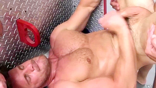 Horny Firemen Rocco Reed & Colby Jansen Engage in Steamy Jizz Orgy