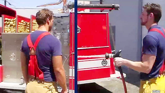 Horny Firemen Rocco Reed & Colby Jansen Engage in Steamy Jizz Orgy