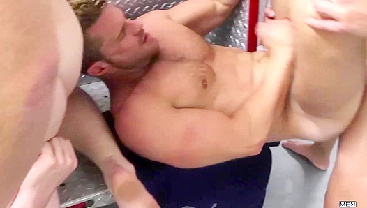 Horny Firemen Rocco Reed & Colby Jansen Engage in Steamy Jizz Orgy