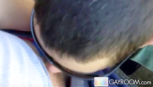 Tyler Andrews Nails Public Blowjob Magic -  Gay XXX