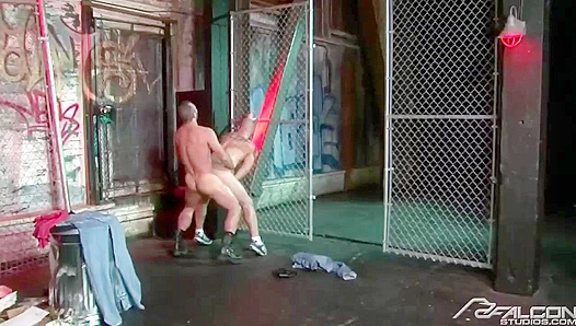 ThirstyJake & Josh - Alleyway Anal Heat - Falcon Studios