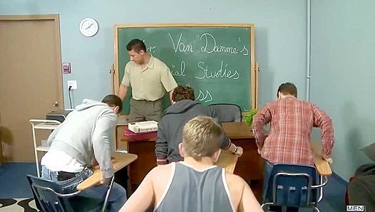 Big Dick Anal Adventures - Spencer Fox & Robert Van Damme's School Day Fantasies