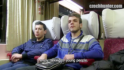 Hot Gay Sex Session - Intense Fucking on the Train - XXX Gay