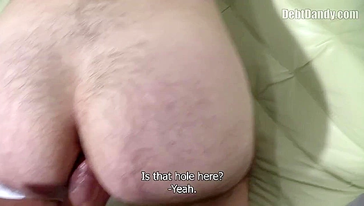 POV - Hairy Amateur Gets Fucked by Debt Dandy