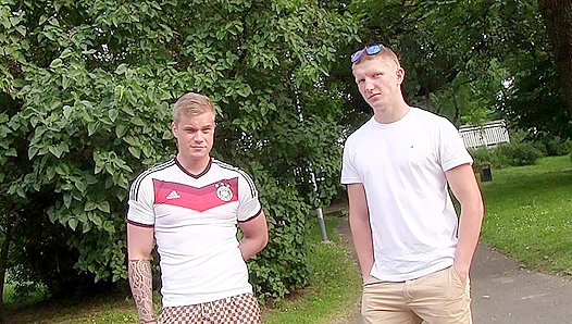 Kinky Footy Fans Threesome - Passionate Play - XXX Gay