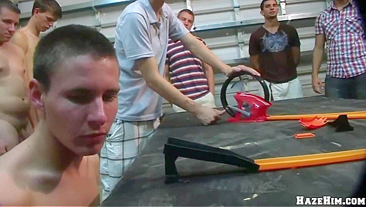 Frat Bros Pledging - Cock Deep in His Ass, Cumming Hard