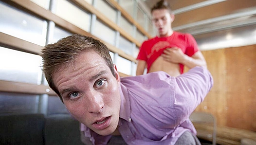 Street Pickup - Hunter Ford Takes Dylan Roberts Wild in Public