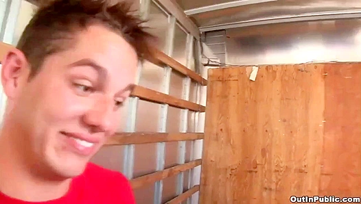 Street Pickup - Hunter Ford Takes Dylan Roberts Wild in Public